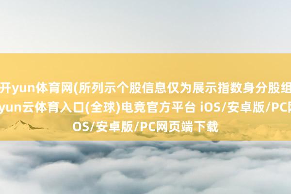 开yun体育网(所列示个股信息仅为展示指数身分股组成情况-开yun云体育入口(全球)电竞官方平台 iOS/安卓版/PC网页端下载