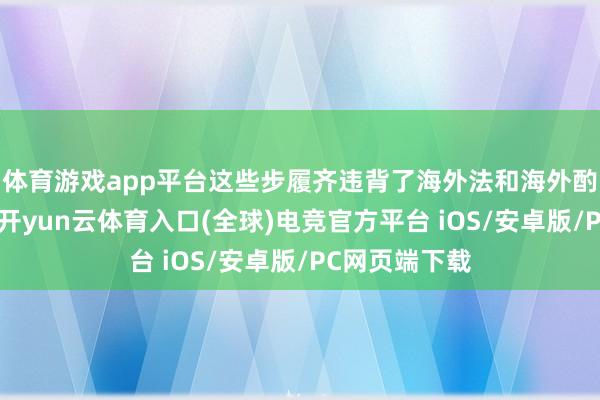 体育游戏app平台这些步履齐违背了海外法和海外酌量基本准则-开yun云体育入口(全球)电竞官方平台 iOS/安卓版/PC网页端下载